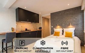 Airkeys Studio 26 - Idéal Couple en Escapade Aix - Cocon lumineux&Déco Soignée en RDC - Parking Privé GRATUIT - 15min à pied Centre Aix&Rotonde - Sciences Po à 2 pas - WIFI HD - CLIM